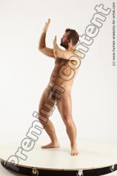 Nude Man White Standing poses - ALL Average Short Brown Standing poses - simple Multi angles poses Realistic